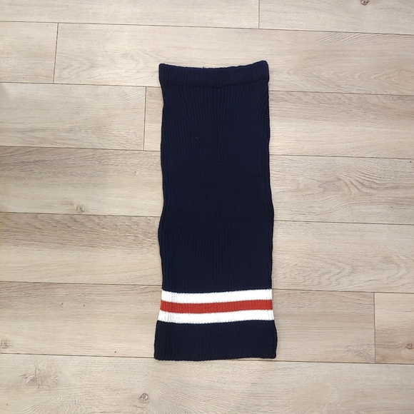 NWT Navy, red & white striped knit skirt // size 2 - Picture 4 of 6